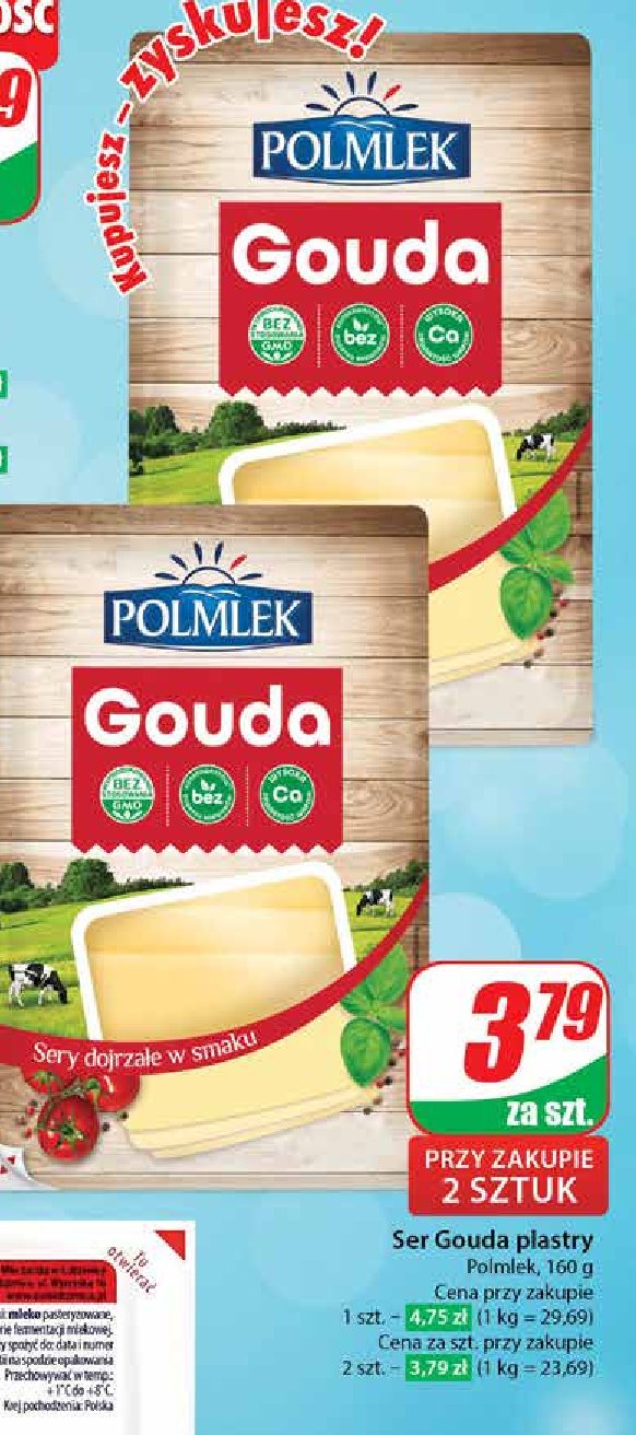 Ser gouda Polmlek promocja