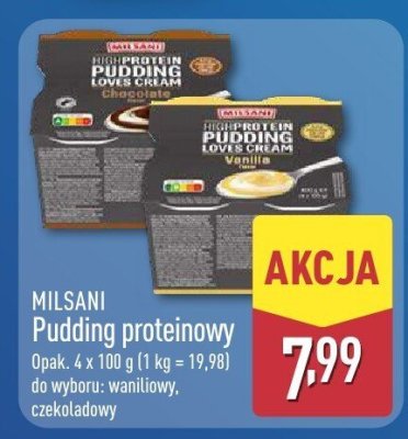Pudding proteinowy czekoladowy promocja w Aldi