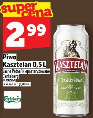 Piwo Kasztelan 0,5L promocja w TOPAZ