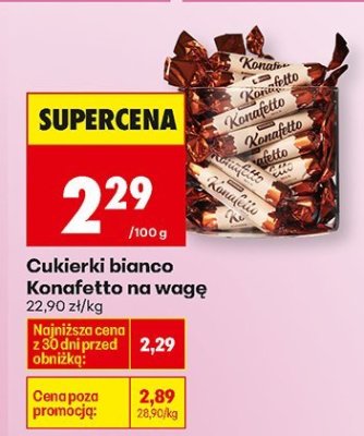 Cukierki bianco na wagę promocja w Biedronka