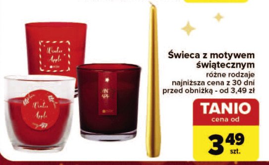 Świeca świąteczna promocja