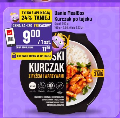 Danie MealBox Kurczak po tajsku promocja w POLOmarket