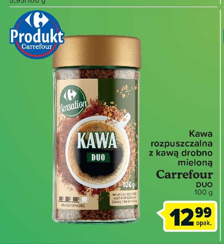 Kawa duo Carrefour sensation promocja