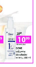 Odżywka do włosów w żelu regenerująca Dove 1 minute milk gel promocja