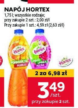 Napój jabłko-malina-limonka Hortex promocja w Stokrotka