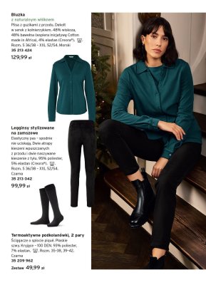 Legginsy stylizowane na zamszowe czarna promocja w Tchibo