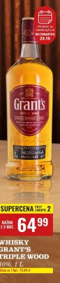 Whiskey Grant's Triple Wood 1 l promocja