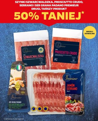 Szynka Jamón Serrano Premieur 125g promocja w Netto