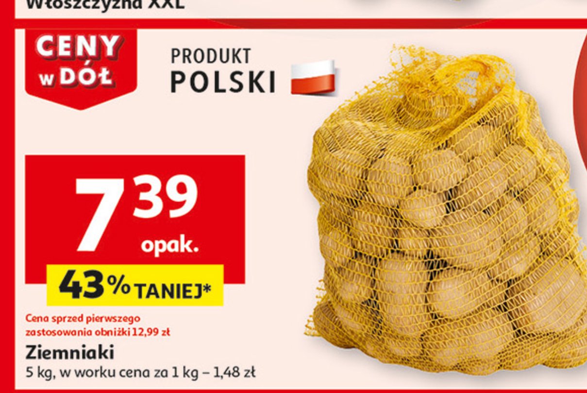 Ziemniaki polska promocja w Auchan