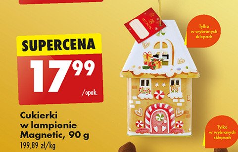 Cukierki w czekoladzie w lampionie Magnetic promocja