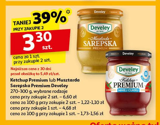 Musztarda premium sarepska Develey promocja