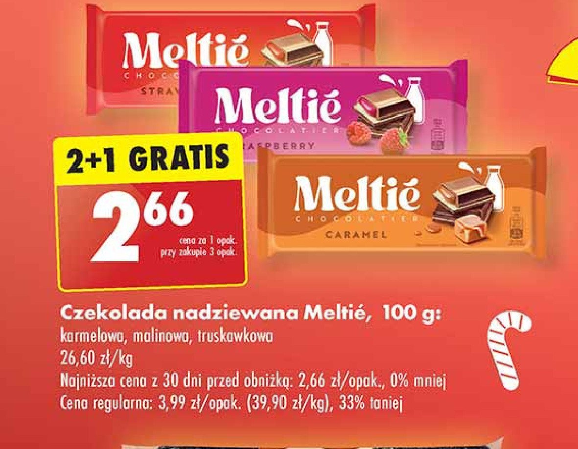 Czekolada karmelowa Meltie promocja