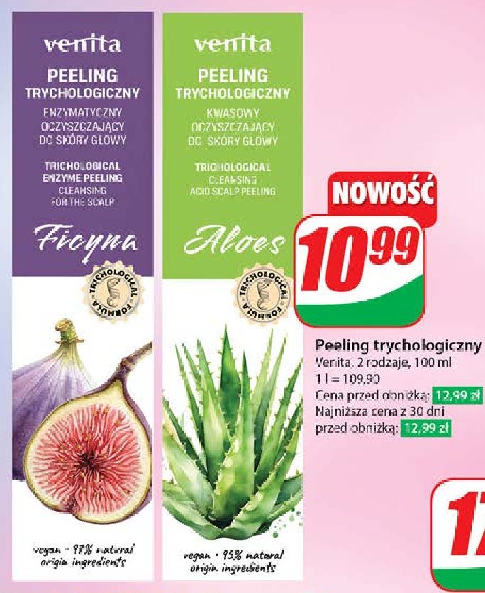 Peeling trychologiczny figa Venita promocja w Dino