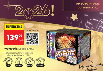 Fajerwerki Wyrzutnia Speed Show promocja w Biedronka