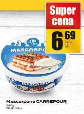 Mascarpone CARREFOUR promocja w Supeco