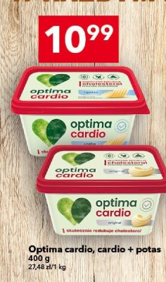 Margarina Optima cardio, cardio + potas promocja w LEWIATAN