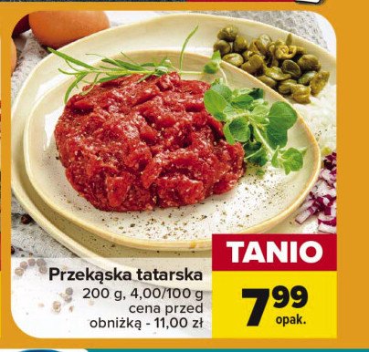 Przekąska tatarska promocja