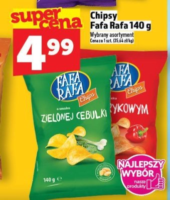 Chipsy Fafa Rafa 140 g promocja w TOPAZ