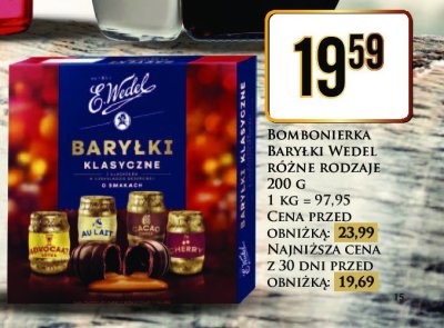 Bombonierka E. wedel baryłki promocja