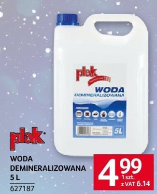 Woda demineralizowana 5L promocja w Selgros