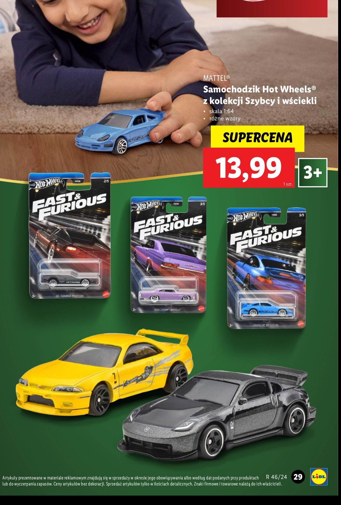 Samochodzik fast and furious Hot wheels promocja w Lidl