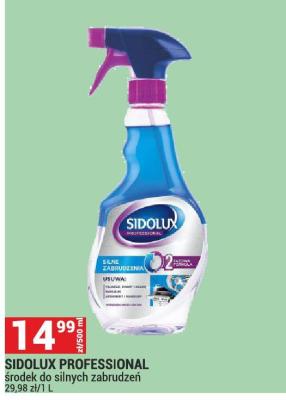 SIDOLUX PROFESSIONAL środek do silnych zabrudzeń promocja w Merkury Market