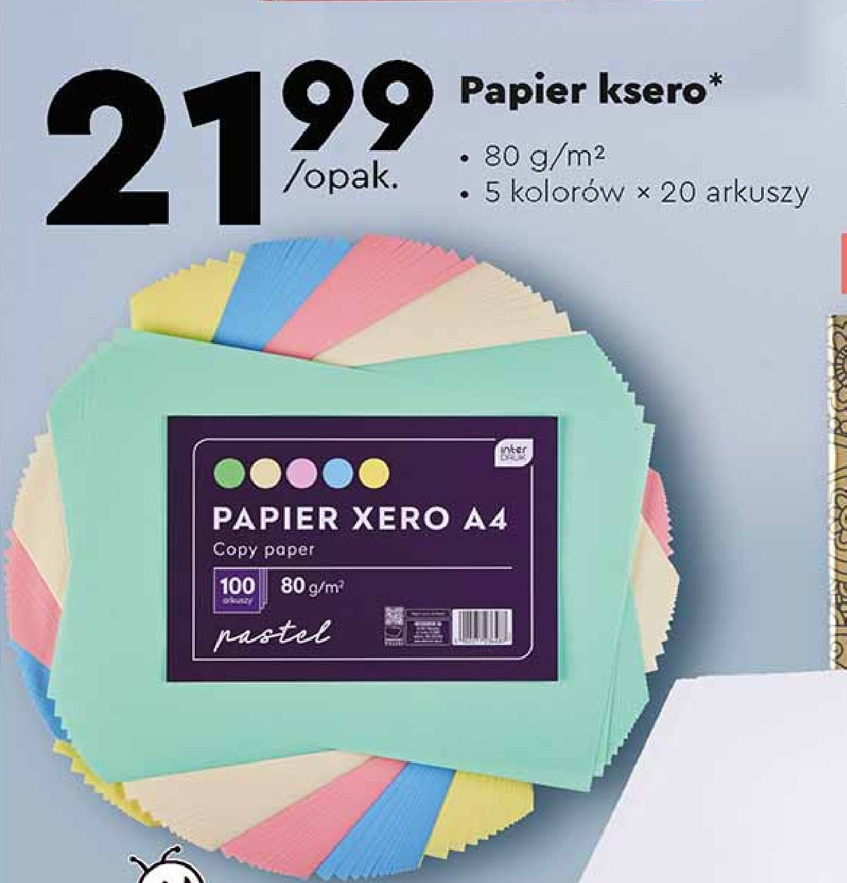 Papier ksero kolorowy a4 Interdruk promocja