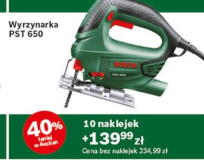 Wyrzynarka PST 650 Bosch promocja w Auchan