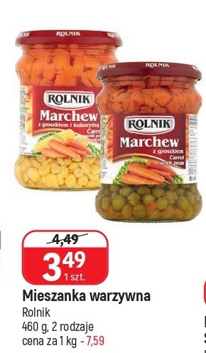 Marchew z groszkiem i kukurydz膮 Rolnik promocja