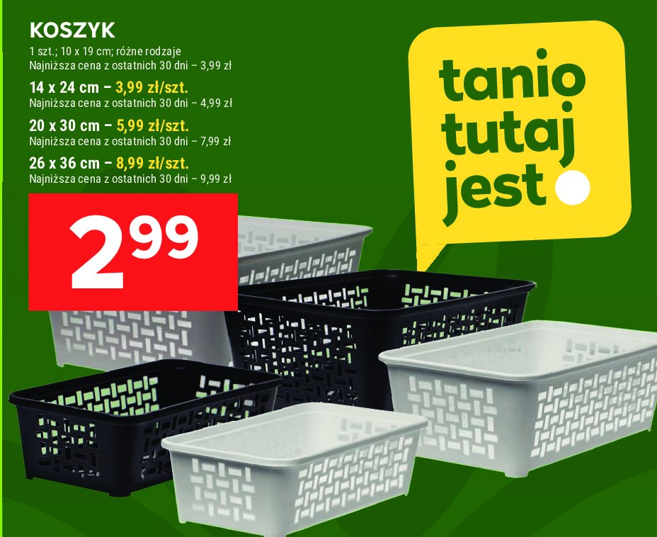 Koszyk 26 x 36 cm promocja