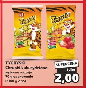 Chrupki kukurydziane klasyczne Tygryski promocja