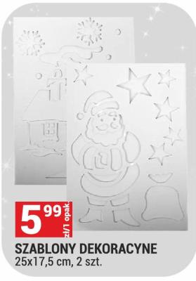 Szablony dekoracyjne 25x17,5 cm, 2 szt. promocja w Merkury Market