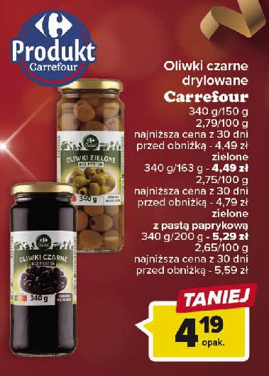Oliwki czarne Carrefour promocja