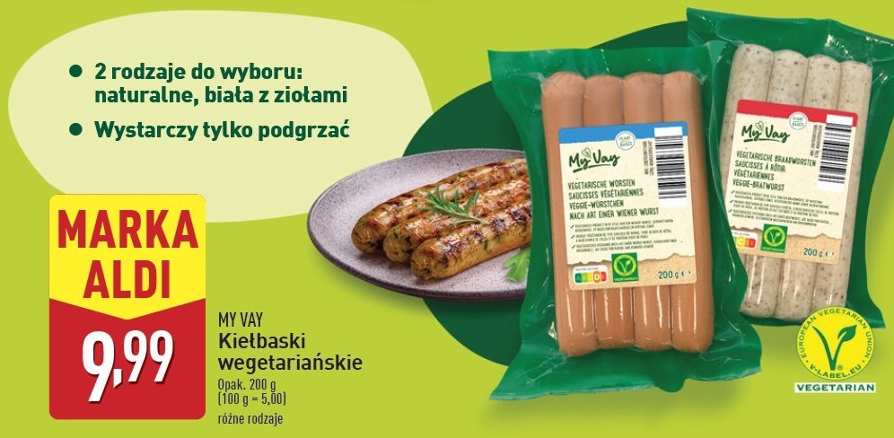 Kiełbaski naturalne My vay promocja