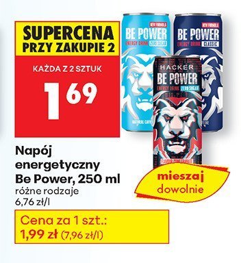 Napój energetyczny Be Power, 250 ml promocja w Biedronka