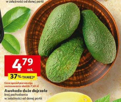 Awokado duże dojrzałe Auchan promocja