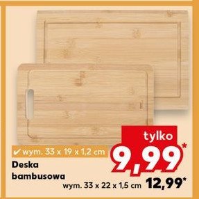 Deska bambusowa 33 x 22 x 1.5 cm promocja w Kaufland