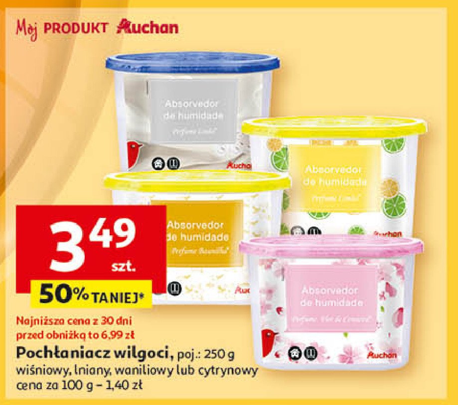 Pochłaniacz wilgoci lemon Auchan promocja w Auchan