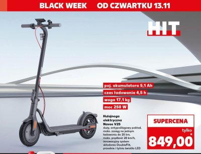 Hulajnoga elektryczna Navee V25 promocja w Kaufland
