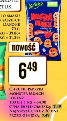 Chrupki paprykowe Lorenz monster munch promocja