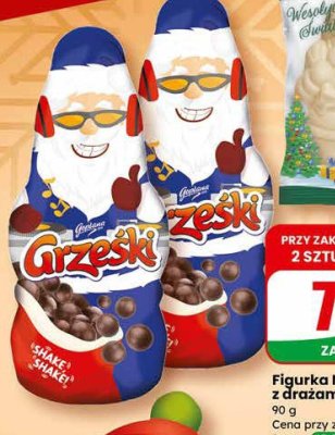Figurka Mikołaj z drażami Grzeski promocja w Dino