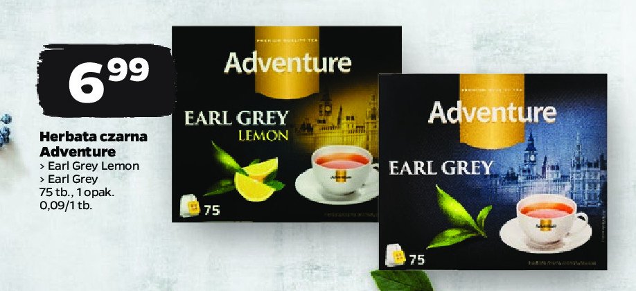 Herbata cytrynowa Adventure earl grey promocja