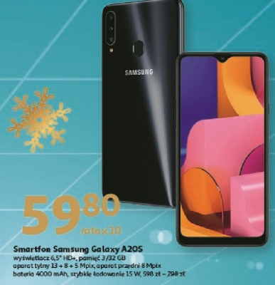 Smartfon a20s czarny Samsung galaxy promocja