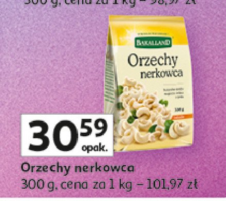 Orzechy nerkowca Bakalland promocja w Auchan