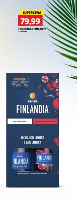 Zestaw w pude艂ku: w贸dka czysta 500ml + w贸dka redberry 500ml + talia kart Finlandia promocja