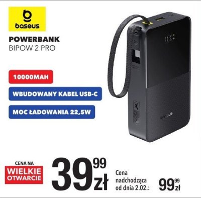 Powerbank BIPOW 2 PRO 10000MAH promocja w RTV EURO AGD