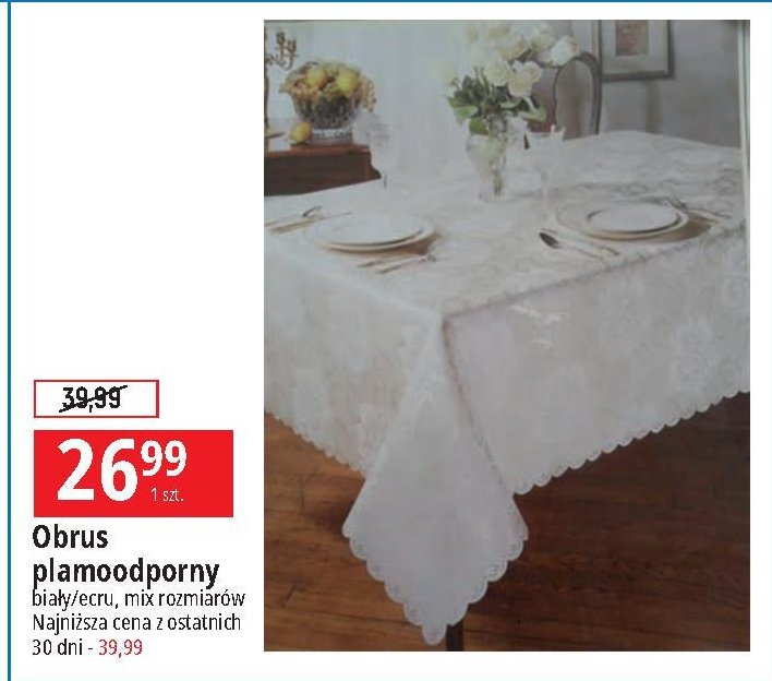 Obrus plamoodporny promocja