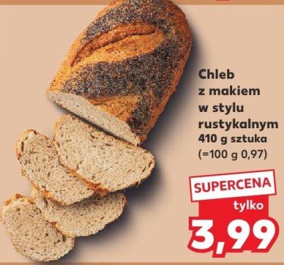 Chleb z makiem w stylu rustykalnym promocja w Kaufland