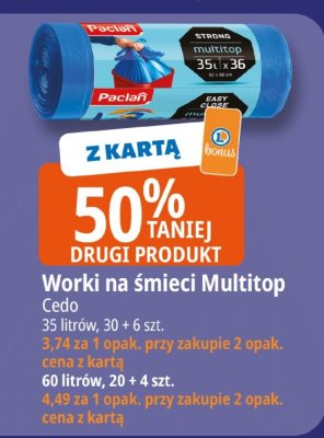 Worki na śmieci Multitop Cedo promocja w Leclerc