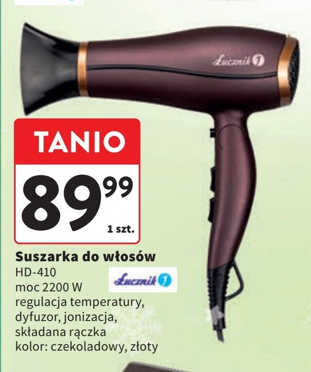 Suszarka do włosów hd410 satin Łucznik promocja